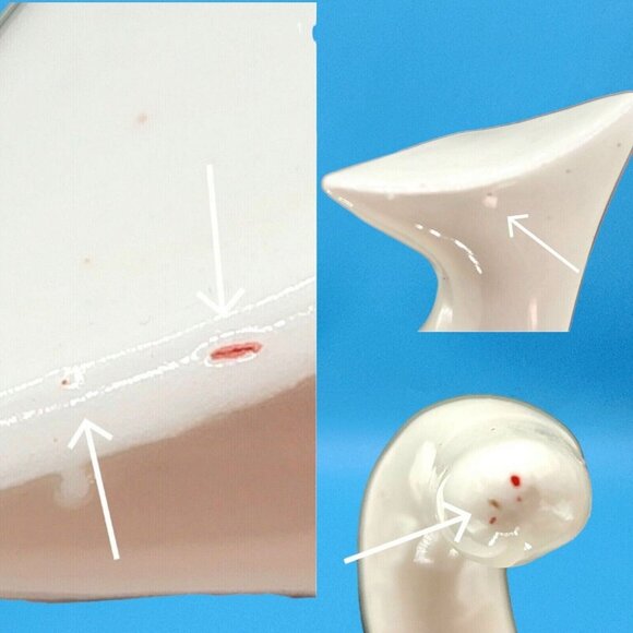 Mid Century Modern Cubist Cat Figurine White Jewel Eyes Japan 1950s Modernist - Picture 10 of 10